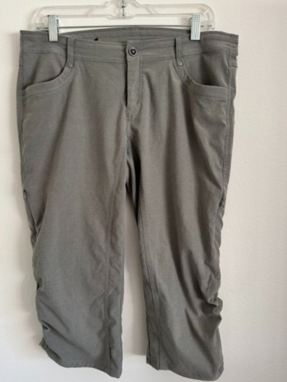 Kuhl Capri Cinch Pants Woman’s Light Green Size 12